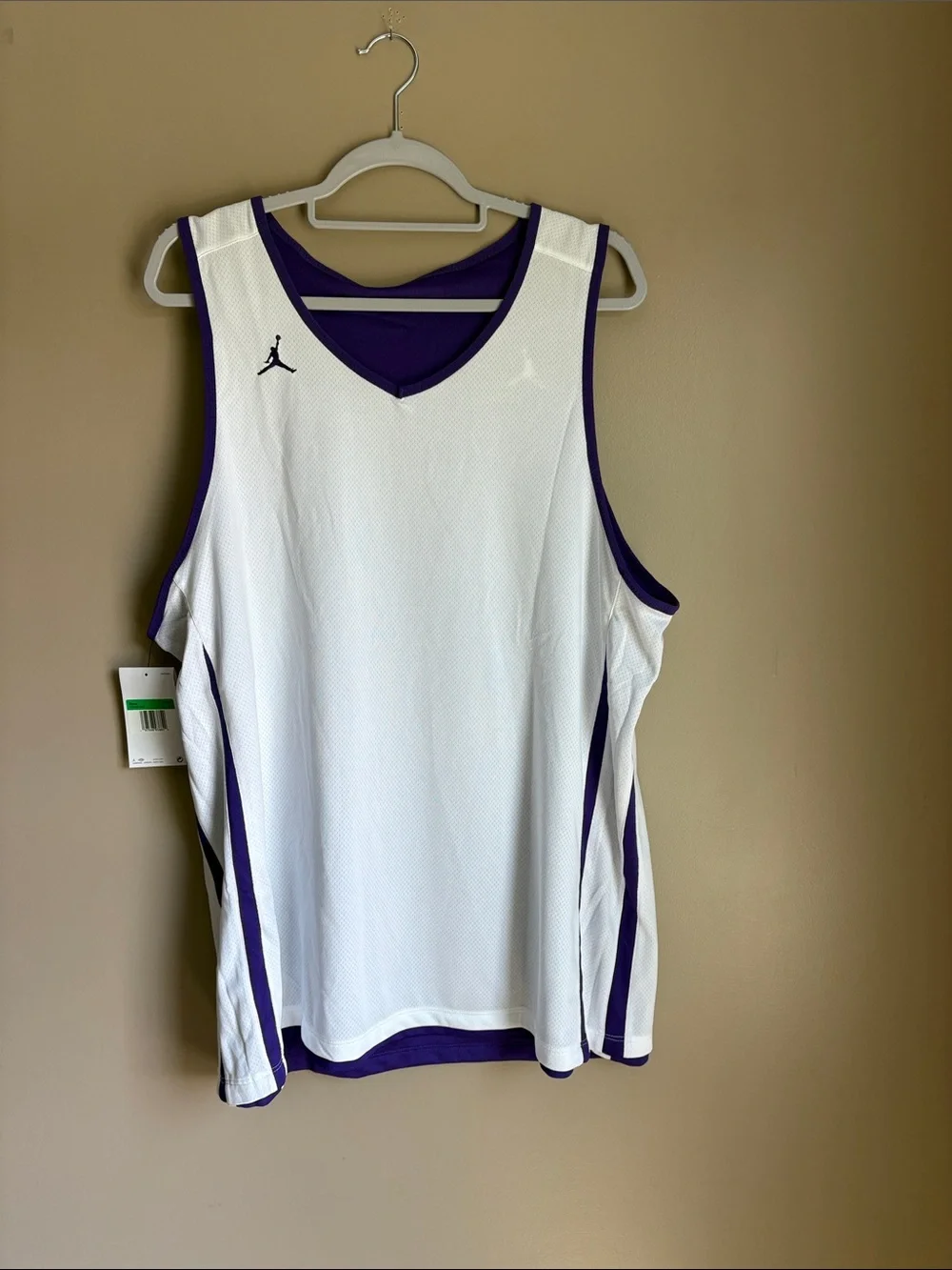 Jordan Purple Basketball Jersey with White Trim